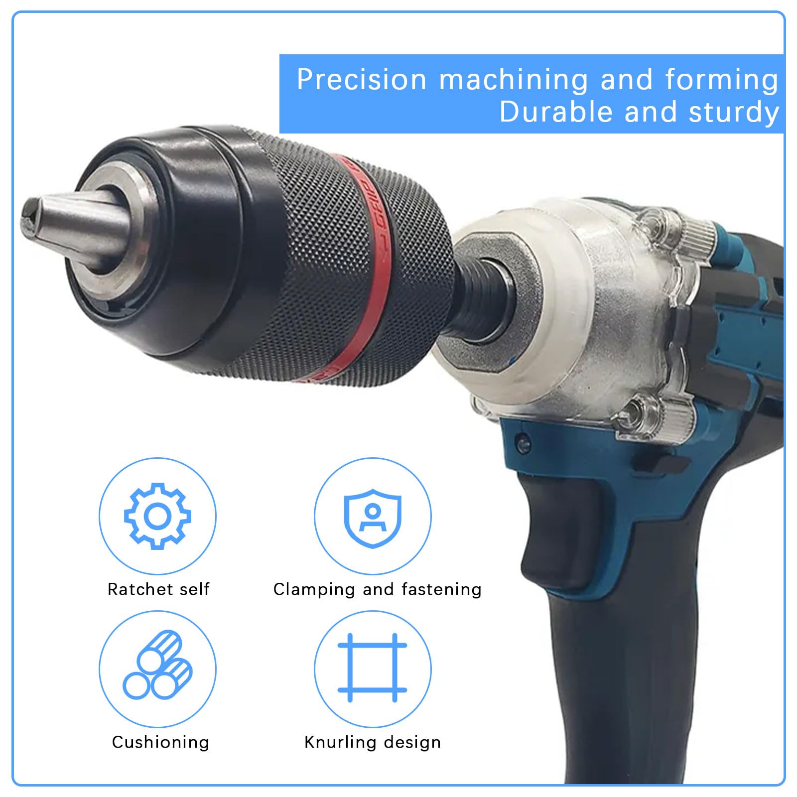 Eagles 2-13mm Keyless Drill Chuck Metal Heavy Duty 1/2''-20UNF